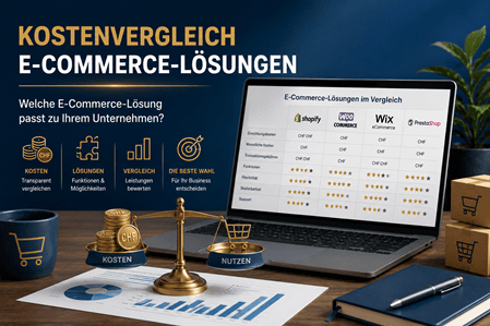 Kostenvergleich E-Commerce-Lösungen Artikel auf Blattner Training