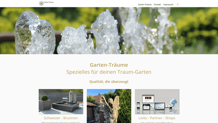 Referenz Webseite Garten-Träume